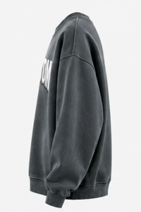 Sweat-shirt classique à col rond pour homme, impression en relief, lettres personnalisées sur le devant, 100% coton, tissu French Terry, style automne - Product Image 6