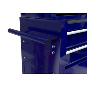 BLUE 8-Drawer <b>Rolling</b> <b>Tool</b> Chest with Wheels High Capacity <b>Tool</b> Storage Cabinet - Product Image 3