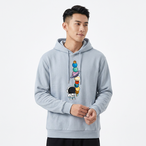 เสื้อฮู้ดดี้คุณภาพสูงสำหรับขายส่ง แบบยูนิเซ็กซ์ ผ้าฝ้าย 100% สำหรับฤดูหนาว ปักลายและย้อมสีพื้น พิมพ์ลายตามสั่ง - Product Image 5