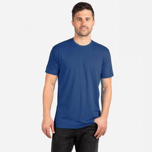T-shirt respirant de qualité supérieure pour homme, coupe ajustée, col rond, manches courtes, CVC, N6410 - Product Image 3