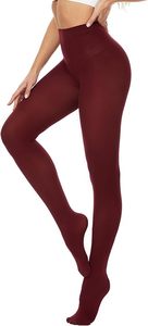 Collants doux pour femmes, couleur unie, taille haute, plus de 30 couleurs - Product Image 4