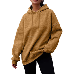2025 unisexe sweat à capuche Logo personnalisé grande taille hommes pull épais polaire tissu lourd surdimensionné à capuche hommes à capuche - Product Image 4