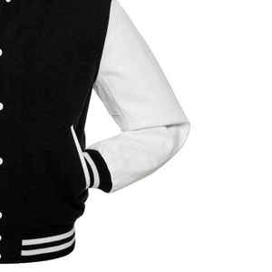 Chaqueta Varsity Personalizada de Lana y Cuero de Calidad para Hombre y Mujer, Chaqueta de Trabajo de Invierno con Bordado Personalizado - Product Image 5