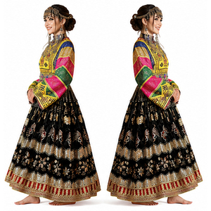Nouvelle Robe Afghane Kuchi 2026 au Design Unique pour Femme, en Soie, Décontractée, Respirante, Entièrement Cousue et Prête à Porter - Product Image 2