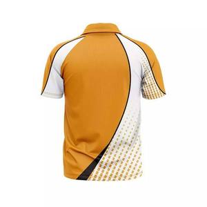 Camisetas Polo para Hombre Sublimadas de Algodón de Alta Calidad en Color Naranja y Negro, Estilo Nuevo, Transpirables, Casuales, Lisas - Product Image 6