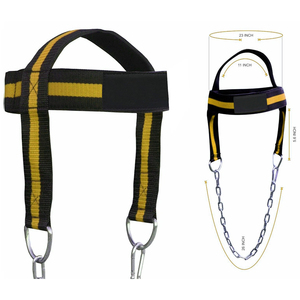 Wholesale Gym Chain Exercise Belt Adjustable Head Harness for Fitness & Weightlifting Neck Muscles <b>Builder</b> - Product Image 2