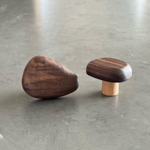 Eco-Friendly Wooden Handles Solid Wood Cabinet Knob Set Stylish Walnut <b>Drawer</b> <b>Pulls</b> Modern Rustic Cabinet Handles Wooden Handles - Product Image 2