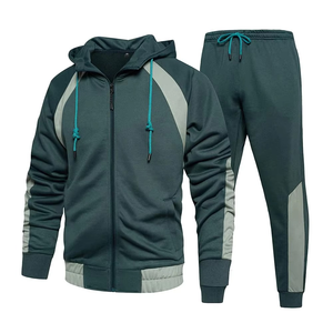 Conjunto Deportivo de Dos Piezas con Capucha para Hombre, Invierno, Nuevo, Estampado, Grueso, Casual, Sólido, Transpirable, Personalizado, Venta al Por Mayor - Product Image 1