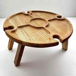 Mesa Auxiliar Plegable de Madera de Alta Demanda, Estilo Rústico Moderno con Asa, de Fabricante Indio de Mesas Auxiliares de Madera - Product Image 3