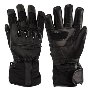 Gants de moto en cuir personnalisés, compatibles écran tactile, pour homme, hiver, protection des doigts, protection des articulations, unisexe, OEM, gants de course moto - Product Image 3