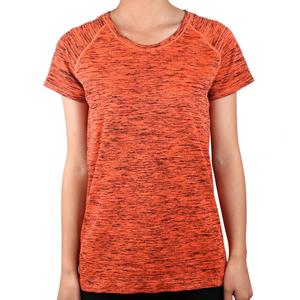 T-shirt pour femme bleu uni à manches raglan, coupe classique, séchage rapide, sportif, tricoté, 100 % coton, col rond, toutes saisons, en molleton - Product Image 2