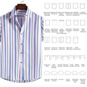 Men's <b>Short</b> <b>Sleeve</b> Digital Printed Cotton Casual Shirt V-neck Summer Breathable Knitted <b>Button</b>-<b>Up</b> Eco-Friendly Quick Dry 140g - Product Image 6