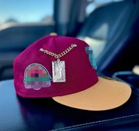 Gorra Decorativa Personalizada de Malla 100% Algodón con Pedrería y Borde, Diseño Personalizado, Colores y Marca a Medida, ¡Gran Venta!