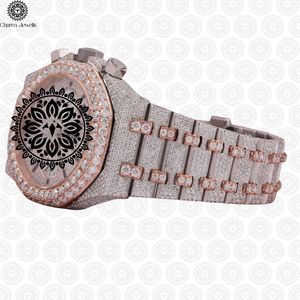 Charm Jewells Luxury Stainless Steel Chronograph <b>Watch</b> 40mm Dial Sapphire Crystal Analog <b>Mechanical</b> Auto Date 10 Bar Water - Product Image 4