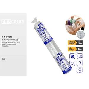 Rollo de Plástico de Burbujas de Aire de 100M*10CM, Material de Amortiguación de Espuma Protectora, para Empresas y Consumidores - Product Image 1