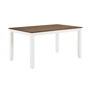 Set da Pranzo Stile Country Cherry 7 Pezzi, Tavolo Bianco e 6 Sedie con Schienale a Doppia X, Set da Pranzo Casual in Legno - Product Image 3