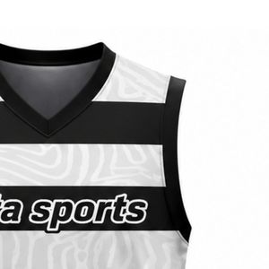 Black White Volleyball Sleeveless <b>Shirt</b> Team Sportswear Athletic Jersey Top Match Training Performance Uniform Apparel - Product Image 4