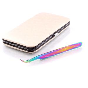 Multi Color <b>Tweezers</b> for Eyelash Extension Stainless Steel Makeup and Tools Private Label Lash Extension <b>Tweezers</b> - Product Image 5