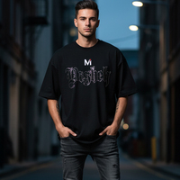 T-shirt de luxe surdimensionné en strass pour homme, logo personnalisé imprimé, 100 % coton épais, streetwear, épaules tombantes, hip-hop, anti-plis