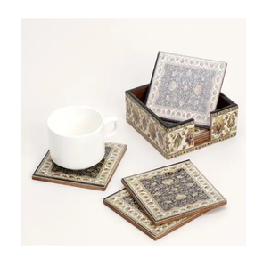 แผ่นรองแก้วไม้ MDF ทำมือ อุปกรณ์เสริมสำหรับชา กาแฟ แผ่นรองจาน ตกแต่งโต๊ะ ใช้ได้กับการออกแบบตามสั่ง - Product Image 6