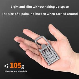 Multi-utensile compatto pieghevole 13-in-1 in acciaio inossidabile con supporto per telefono per escursioni, campeggio e uso quotidiano, dotato di un cacciavite - Product Image 6