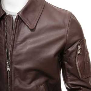 Veste en cuir décontractée pour homme style streetwear jeune – Prix de gros – Vestes en cuir très demandées – Hiver 2026 - Product Image 5