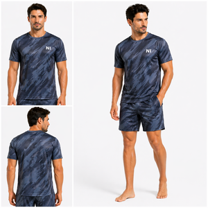 Conjunto Deportivo de Secado Rápido para Hombre, Ropa para Correr, Fitness y Gimnasio, Logotipo Personalizado Disponible, Suministro al por Mayor, Fabricante OEM - Product Image 5