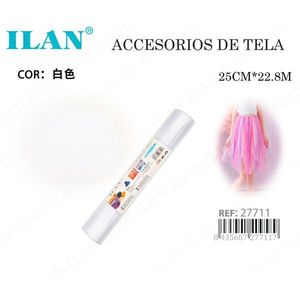 Tessuto a rete bianco Ilan 25 cm x 22,8 m per la realizzazione di gonne tutù - Product Image 3