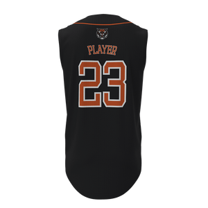 Premium Sleeveless Baseball Jersey Full Button Quick Dry Breathable Custom Team Uniform Sublimation Sports <b>Shirt</b> - Product Image 2