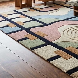 Checkered Striped Modern Hand Tufted Colorful Geometric Wool Area Rug Livingroom Carpet Soft Plush Decorative <b>Floor</b> Mat Rug Home - Product Image 6