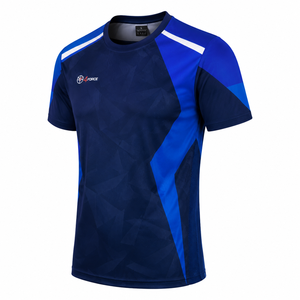 Maillot de football athlétique en polyester haute performance, respirant, anti-humidité, coupe confortable, sublimation pour équipe - Product Image 3
