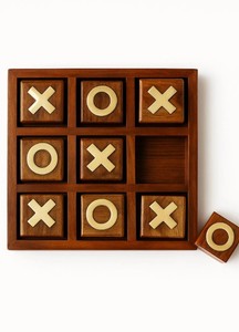 Rustic Wooden Cross Circle Board Handmade Traditional Tabletop Strategy <b>Activity</b> Family Party Indoor Outdoor Recreation - Product Image 5