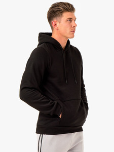 Sweat-shirt à capuche en polaire coupe-vent vert uni pour homme, coupe classique, cordon de serrage, poche kangourou, pull-over - Product Image 5