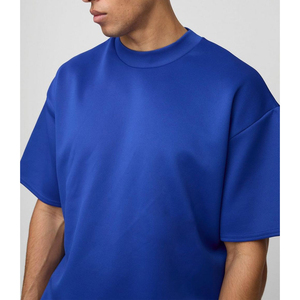 Nouveaux ensembles de shorts d'été pour hommes, t-shirts à manches courtes et shorts, logo personnalisé, ensembles décontractés d'été pour hommes, 100% coton, vente en gros - Product Image 6