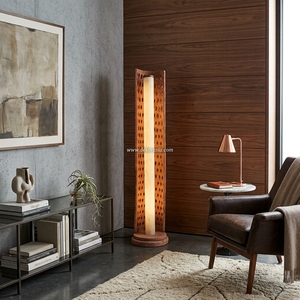 Lámpara de Pie de Madera de Teca Rústica Hecha a Mano, Giratoria, Decorativa, con Diseño de Color Personalizable, Fácil Instalación para Interiores del Hogar - Product Image 6