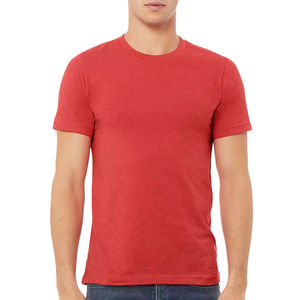 T-shirts pour hommes de haute qualité en jersey de coton, tissu doux, col rond, manches courtes, logo personnalisé, coupe ample, vêtements décontractés - Product Image 1