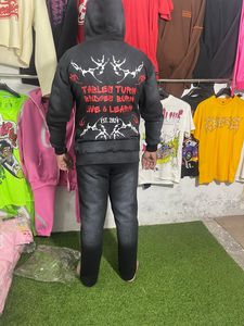 Ensemble sweat-shirt et pantalon de jogging oversize effet délavé TWIN CITY Custom Streetwear pour homme - Product Image 3