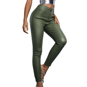 Service OEM, pantalon en cuir véritable de haute qualité à prix raisonnable, pantalon en cuir pour femme avec logo personnalisé de qualité supérieure - Product Image 4
