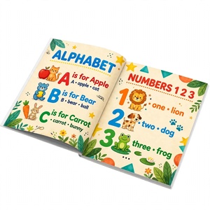 High Quality Custom ABC Alphabet Numbers Hardcover Book Printing for Kids - Product Image 3