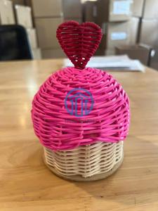 Custom Eid Mubarak Rattan Cupcake Basket Cute <b>Kids</b> Ramadan Ramadan Gergean Candy and Cupcake Basket Handwoven Rattan OEM ODM - Product Image 6