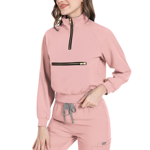 ชุดยูนิฟอร์มแพทย์ ชุดพยาบาลโรงพยาบาล ชุดสครับพร้อมปักโลโก้ ขายส่ง ชุดสครับแพทย์ Shaghaf Sports Wear Impex Sc2 โพลีเอสเตอร์ 100% - Product Image 3