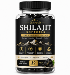 Capsules de Shilajit Pur de l'Himalaya OEM/ODM – Complément 100 % Original pour Hommes et Femmes – Favorise l'Énergie et la Vitalité - Product Image 1