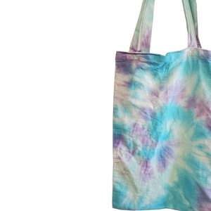 Custom 100% Organic Tie DyeCotton Canvas Tote <b>Bags</b> With Long Handle Supermarket Promotion Use Handled Custom Size - Product Image 5