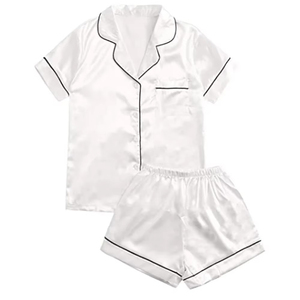 Conjunto de Pijama de Manga Larga de Algodón Orgánico para Mujer, Cintura Elástica, Color Sólido, Cuello Completo, Ropa de Dormir Suave para Primavera - Product Image 3