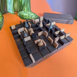 Handcrafted Wooden Labyrinth <b>Puzzle</b> Game Featuring Intricate Maze Tracks And Pegs For Engaging Strategy Play & Enjoyment - Product Image 2