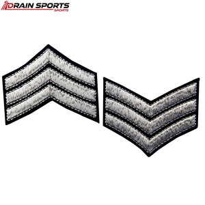 Écussons de grade uniforme brodés Merrow longue durée, meilleur design, écussons de grade uniforme brodés - Product Image 6