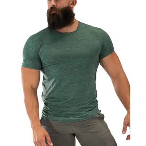 Camisetas Deportivas de Punto Ajustadas de Alta Calidad para Hombre, Servicio OEM Personalizado, Secado Rápido - Product Image 6