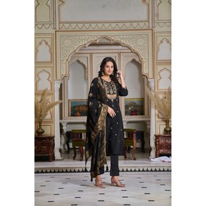 Beau haut et bas de fête avec ensemble élégant de taille Dupatta XL - Product Image 5