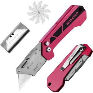 Coltello Tascabile Pieghevole a Cambio Rapido con Clip da Cintura, Blocco Axis Lock, 10 Lame Extra, Coltello Multiuso Comodo, Coltello a Rasoio, Taglierino per Scatole - Product Image 1