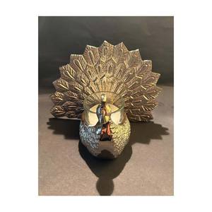 Exclusivo Portavelas Metálico de Arte Indio para Decoración de Hoteles y Habitaciones - Product Image 1